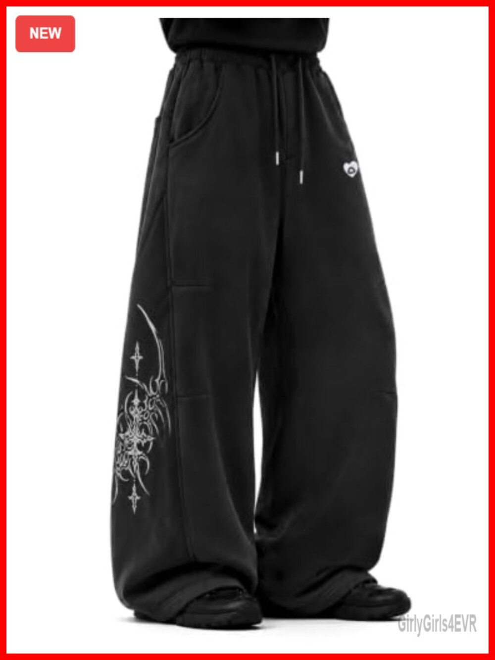 Aelfric Eden Washed Sweatpants Baggy Wide Leg Graphic Y2K Unisex Casual Pants